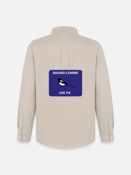 Chatty as a magpie - Men's Oxford Shirt by Stanley/Stella - beige