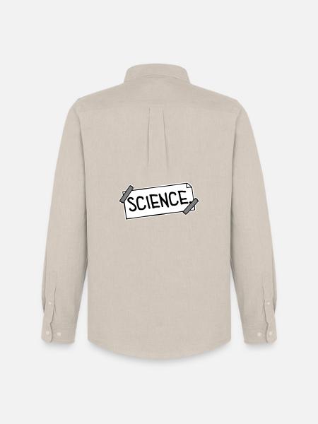 Science Science Statement Nerd Education Saying - Men's Oxford Shirt by Stanley/Stella - beige
