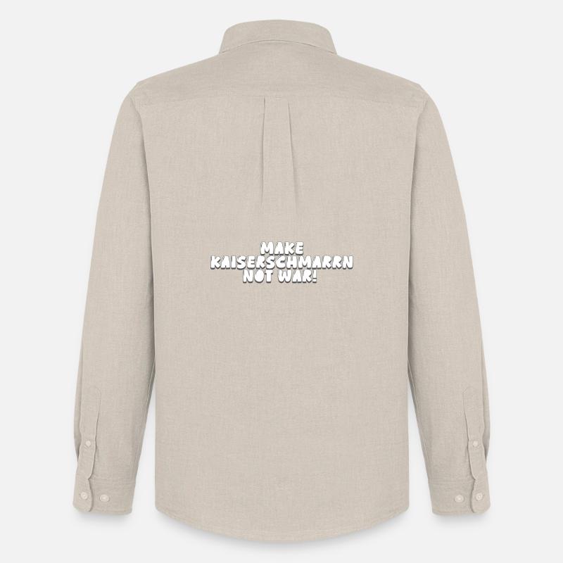 Make Kaiserschmarrn Not War! - Männer Oxford Hemd von Stanley/Stella - Beige