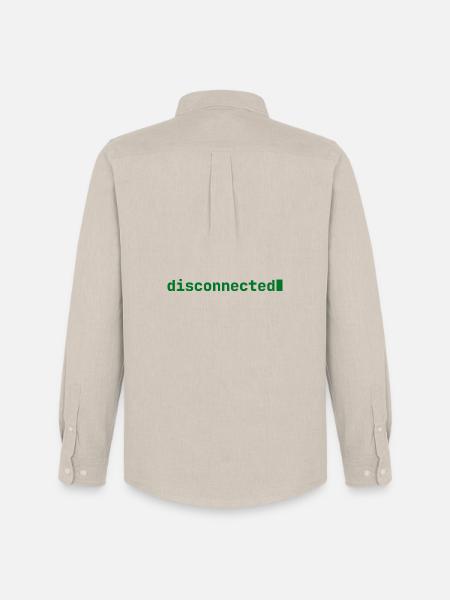 Feeling Disconnected | Developer mood | dark - Männer Oxford Hemd von Stanley/Stella - Beige