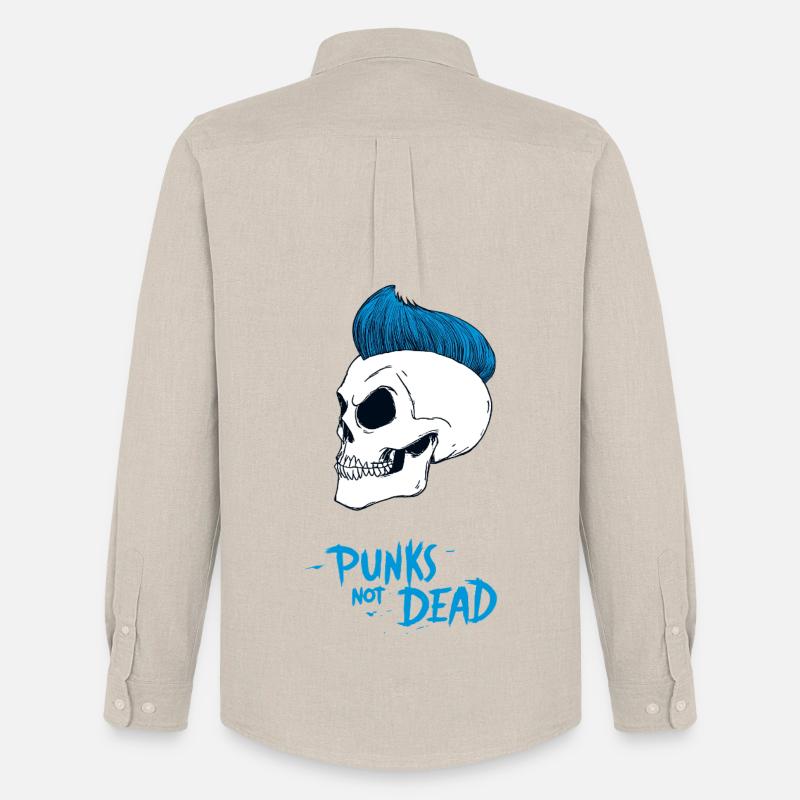 PUNKS NOT DEAD #2 – Steam Punk'n'Roll - Männer Oxford Hemd von Stanley/Stella - Beige