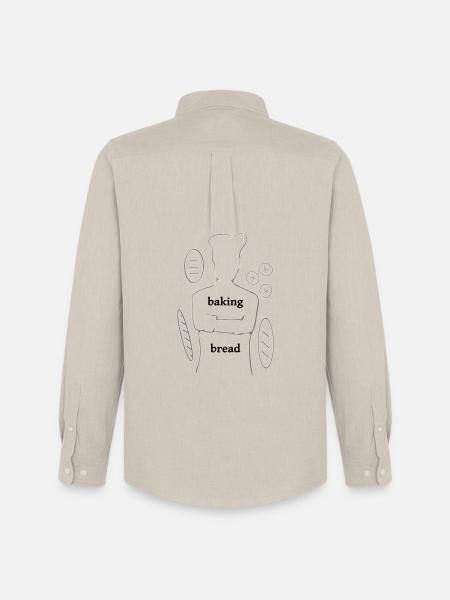 Baking Bread - Männer Oxford Hemd von Stanley/Stella - Beige