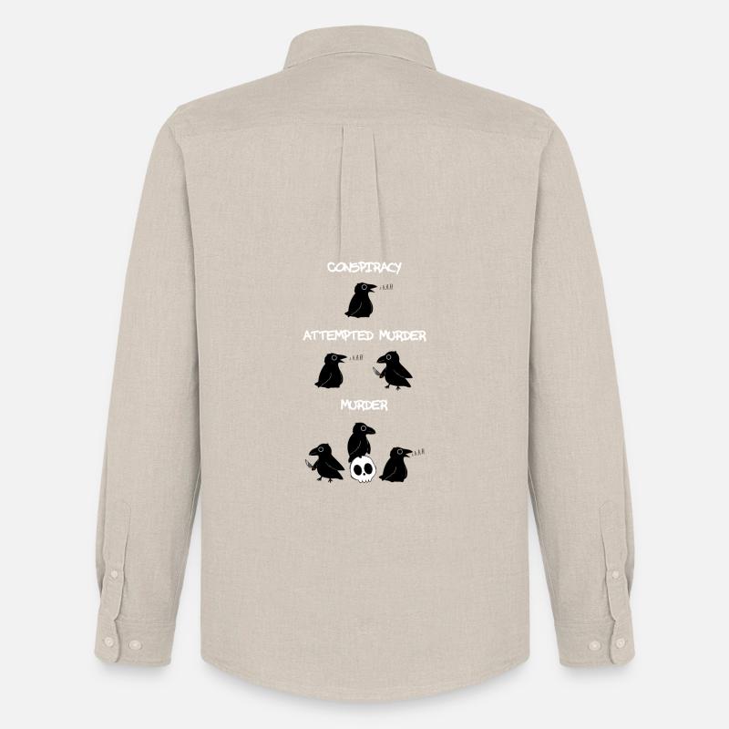 Conspiracy - Attempted Murder - Murder - Männer Oxford Hemd von Stanley/Stella - Beige