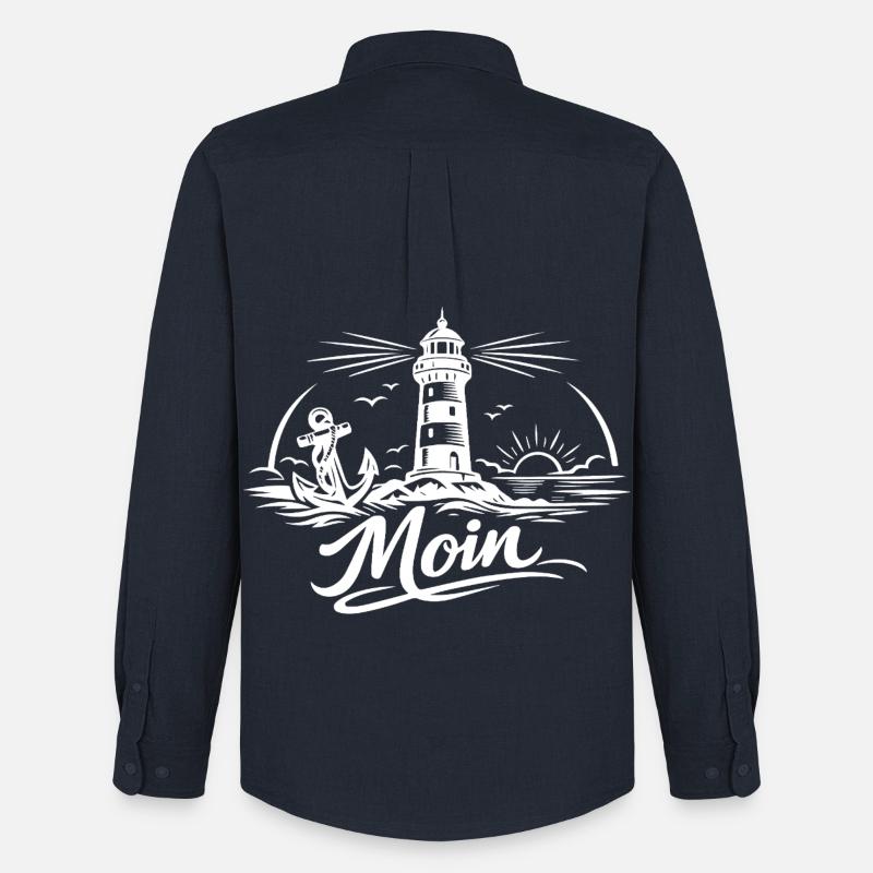 Moin - Männer Oxford Hemd von Stanley/Stella - Navy