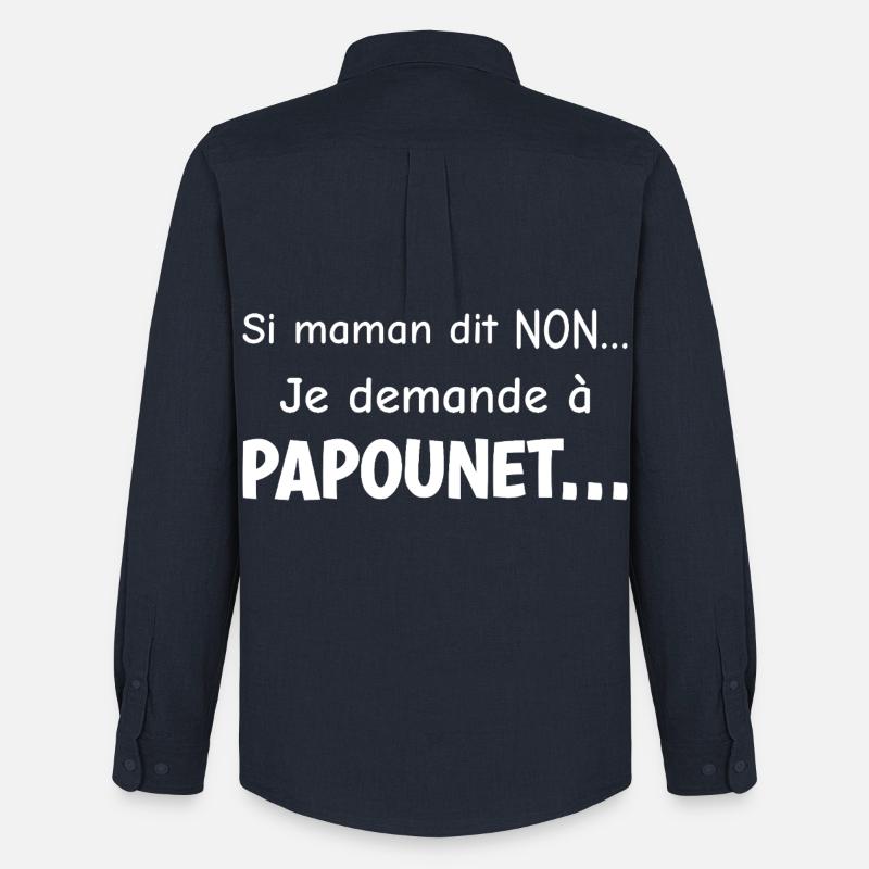 Komplize Papa - Männer Oxford Hemd von Stanley/Stella - Navy