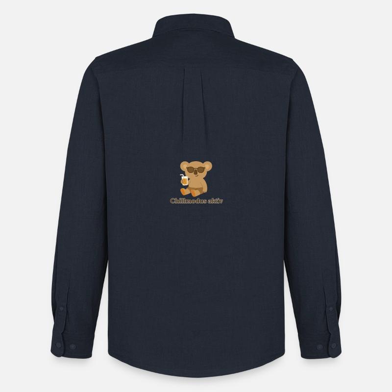 Koala - Männer Oxford Hemd von Stanley/Stella - Navy