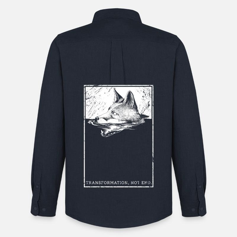 Transformation, not end. - Männer Oxford Hemd von Stanley/Stella - Navy