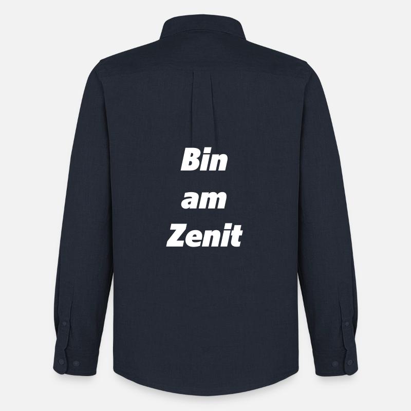 Bin am Zenit - Männer Oxford Hemd von Stanley/Stella - Navy