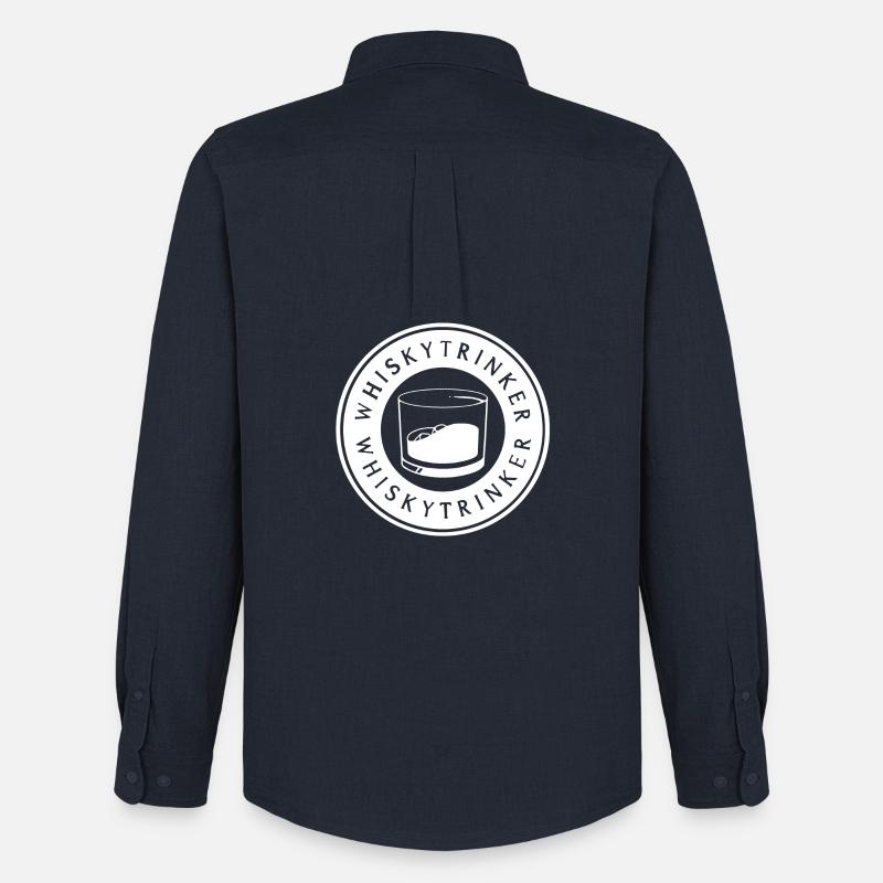 Whiskytrinker - weiß - Männer Oxford Hemd von Stanley/Stella - Navy
