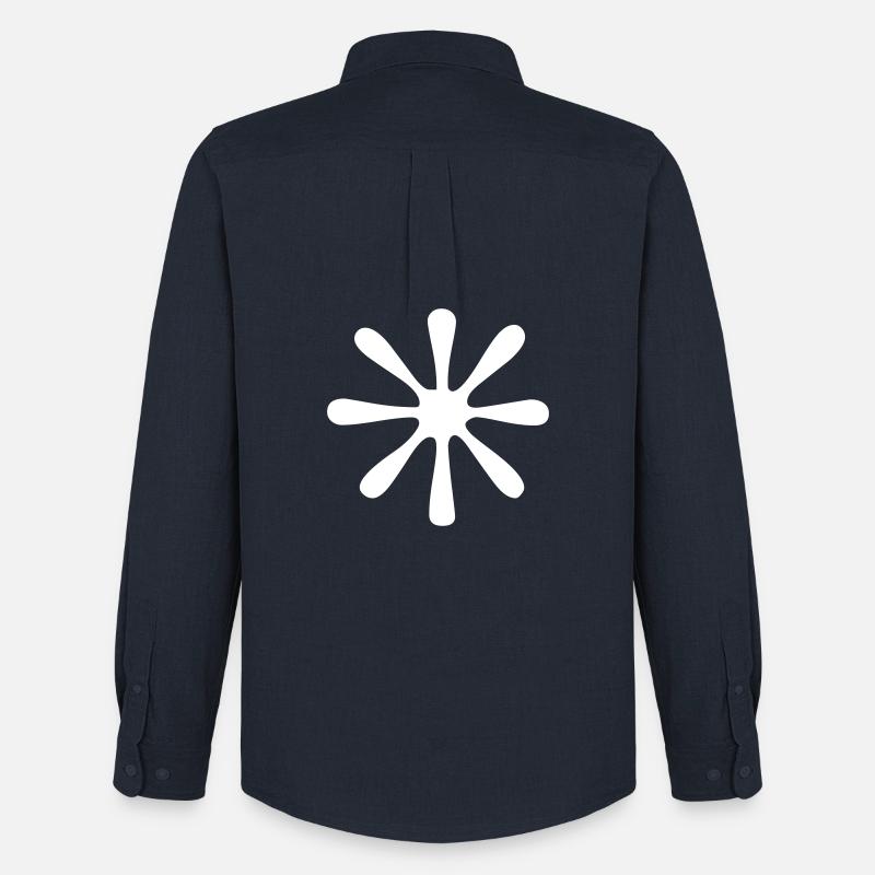 Ornament - Splash - Vectorgraphic - Männer Oxford Hemd von Stanley/Stella - Navy