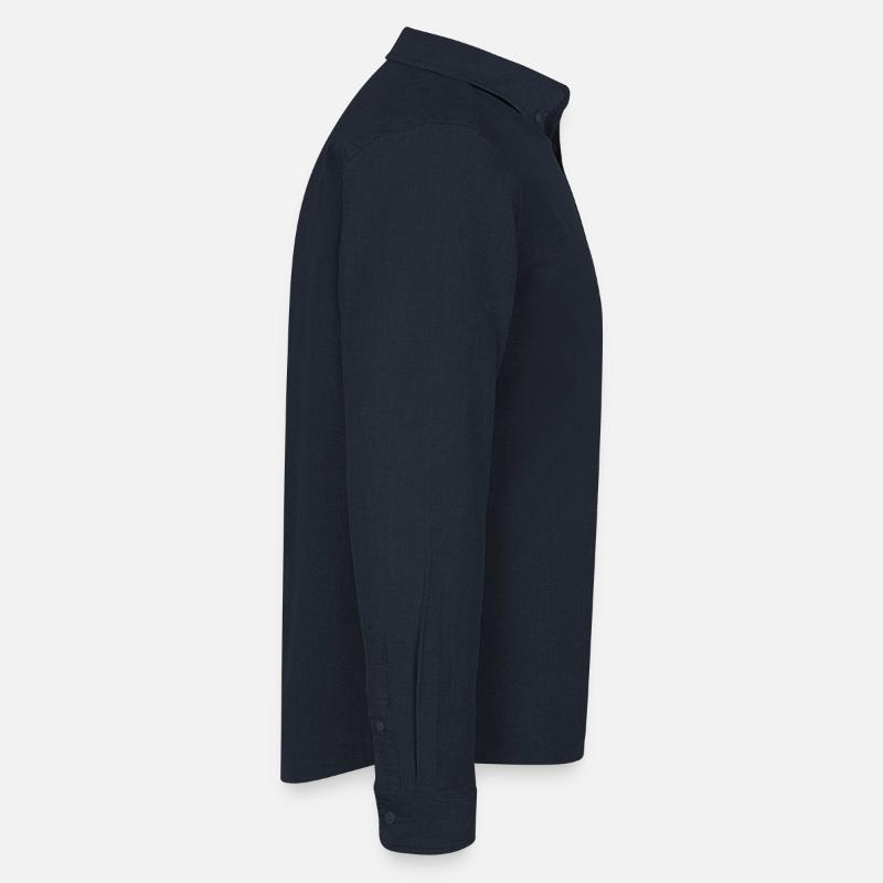 Paysage de montagne astral dans les tons bleus Chemise Oxford homme Stanley/Stella