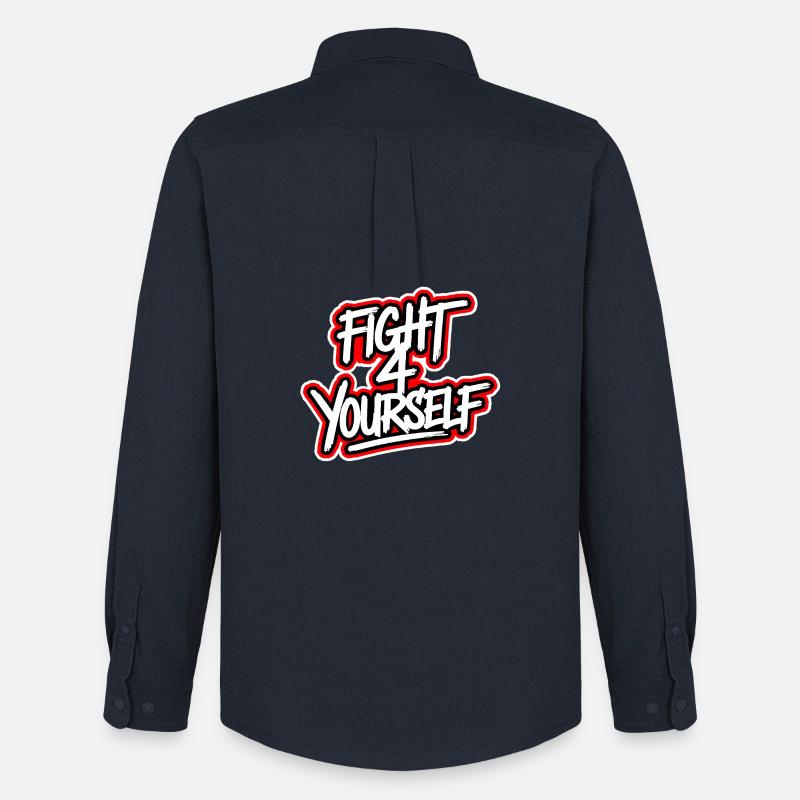 Fight 4 yourself - Männer Oxford Hemd von Stanley/Stella - Navy
