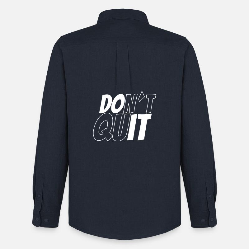 dont´t quit vs do it - Männer Oxford Hemd von Stanley/Stella - Navy