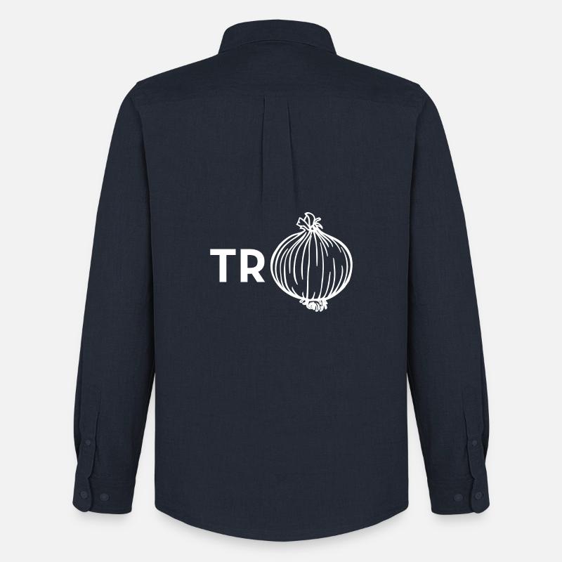 Pullover mit Zwiebeln - Männer Oxford Hemd von Stanley/Stella - Navy
