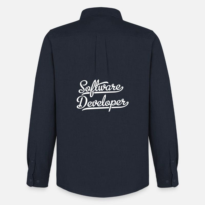 Software Developer - Männer Oxford Hemd von Stanley/Stella - Navy