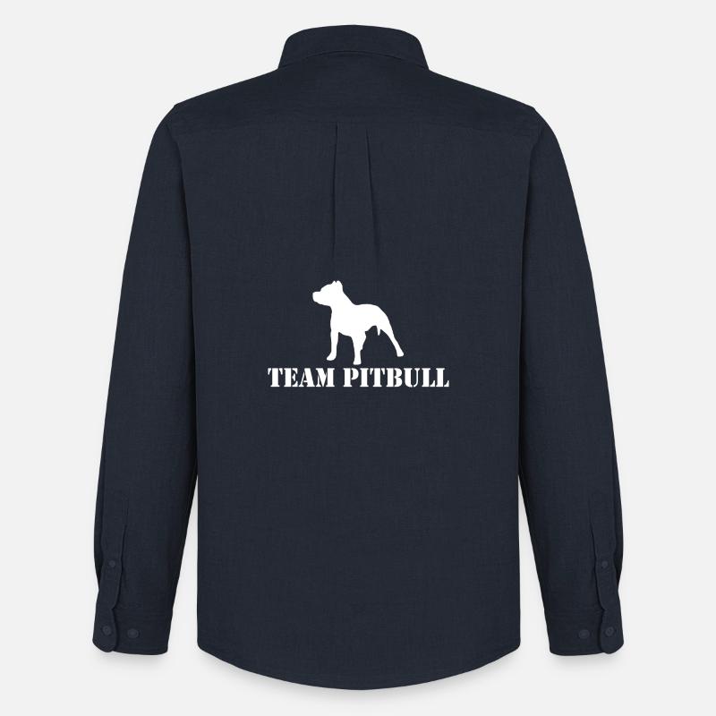 team pitbull - Männer Oxford Hemd von Stanley/Stella - Navy