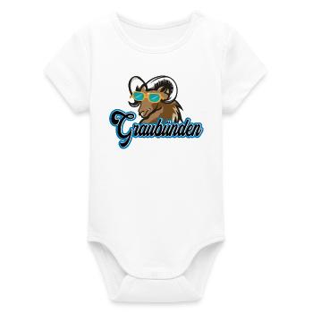Style Capricorne des Grisons - Body bébé manches courtes bio Stanley/Stella - blanc - Devant