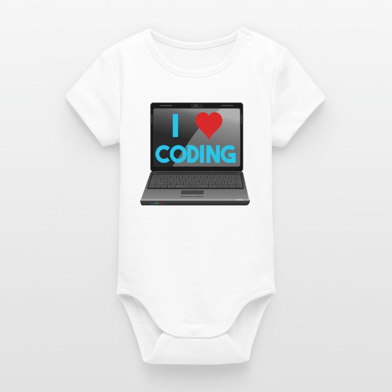 Programming, Programmer, Computer Scientist Organic Short Sleeve Baby Bodysuit by Stanley/Stella