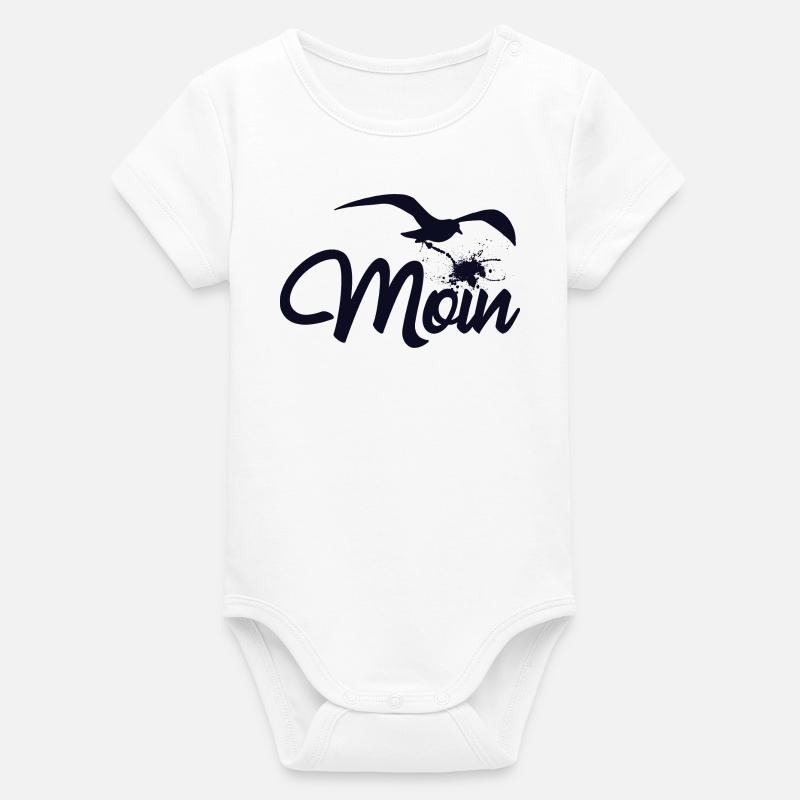 Bonjour - Body bébé manches courtes bio Stanley/Stella - blanc