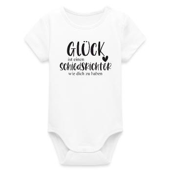 Schiedsrichter Sport Sportart Schiri Fußball - Organic Kurzarm-Babybody von Stanley/Stella - Weiß - Vorne
