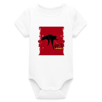 49.3 - Organic Kurzarm-Babybody von Stanley/Stella - Weiß - Vorne