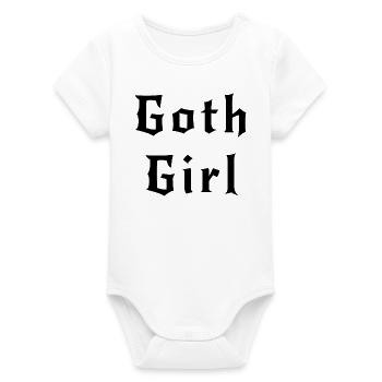Goth girl black - Body bébé manches courtes bio Stanley/Stella - blanc - Devant