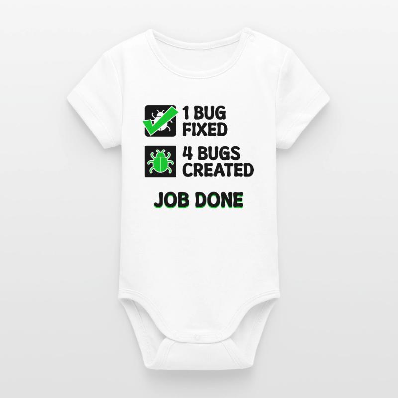 Programmierer Developer Bugfixing Bugs Skripting Organic Kurzarm-Babybody von Stanley/Stella