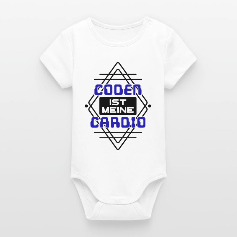Software Developer Developer Cool Saying Coden Organic Short Sleeve Baby Bodysuit by Stanley/Stella