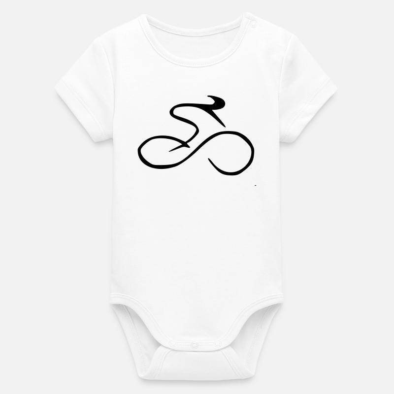Coureur - Body bébé manches courtes bio Stanley/Stella - blanc
