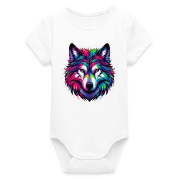 Loup - Body bébé manches courtes bio Stanley/Stella - blanc - Devant