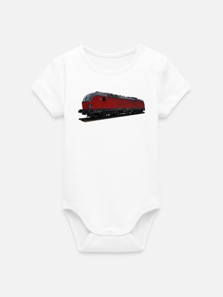 Vectron - Organic Kurzarm-Babybody von Stanley/Stella - Weiß