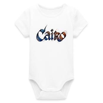 Le Caire - Body bébé manches courtes bio Stanley/Stella - blanc - Devant
