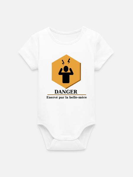 Nervige Schwiegermutter - Organic Kurzarm-Babybody von Stanley/Stella - Weiß