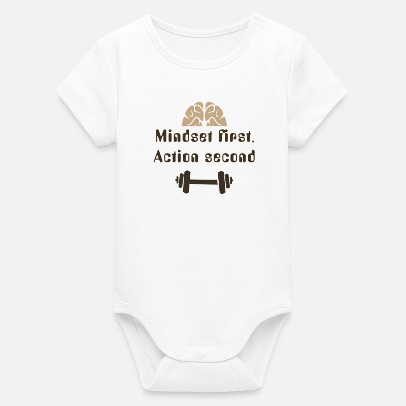 MIndsetFirstActionSecond_20250924 - Body bébé manches courtes bio Stanley/Stella - blanc