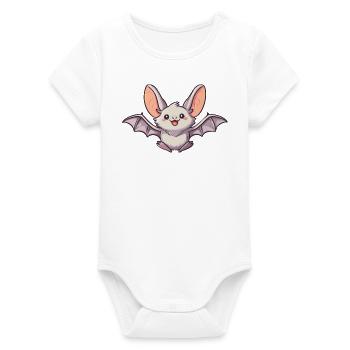chauve-souris - Body bébé manches courtes bio Stanley/Stella - blanc - Devant