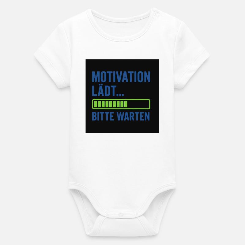Motivation lädt... Bitte warten - Organic Kurzarm-Babybody von Stanley/Stella - Weiß