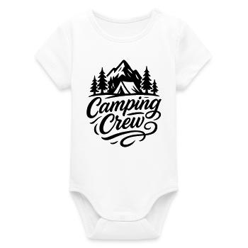 Équipe de camping - Body bébé manches courtes bio Stanley/Stella - blanc - Devant