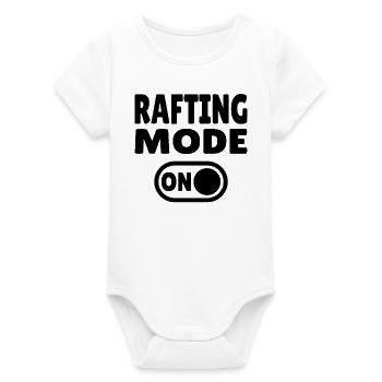 Mode rafting activé – Eaux vives en canot pneumatique - Body bébé manches courtes bio Stanley/Stella - blanc - Devant