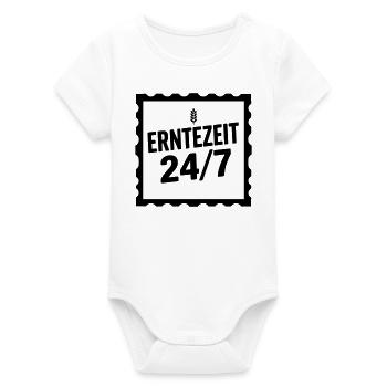 Erntezeit 24/4 - Organic Kurzarm-Babybody von Stanley/Stella - Weiß - Vorne