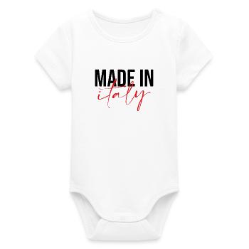 Made in Italy - Body bébé manches courtes bio Stanley/Stella - blanc - Devant