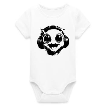Alien - Body bébé manches courtes bio Stanley/Stella - blanc - Devant