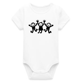 Joie des enfants - Body bébé manches courtes bio Stanley/Stella - blanc - Devant