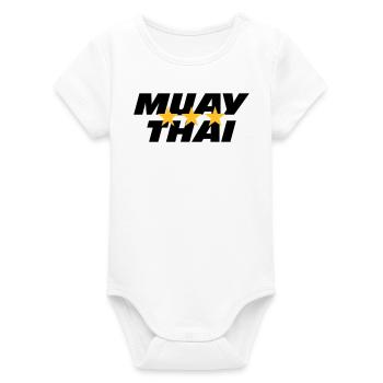 Muay Thai - Body bébé manches courtes bio Stanley/Stella - blanc - Devant
