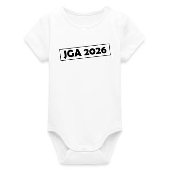JGA 2026 - Organic Short Sleeve Baby Bodysuit by Stanley/Stella - white - Front