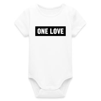 One Love - Organic Kurzarm-Babybody von Stanley/Stella - Weiß - Vorne
