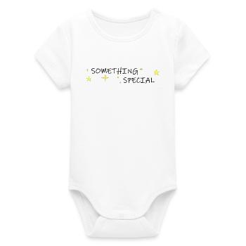 something special - Organic Short Sleeve Baby Bodysuit by Stanley/Stella - white - Front
