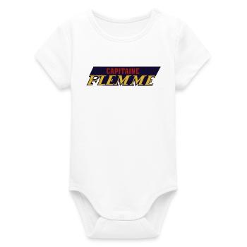 Fauler Kapitän - Organic Kurzarm-Babybody von Stanley/Stella - Weiß - Vorne