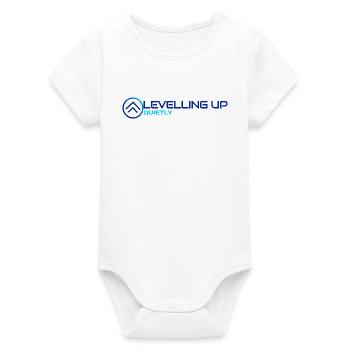 Levelling Up Quietly Design - Organic Short Sleeve Baby Bodysuit by Stanley/Stella - white - Front
