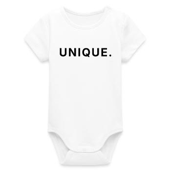 Unique - Soyez vous-même - Body bébé manches courtes bio Stanley/Stella - blanc - Devant