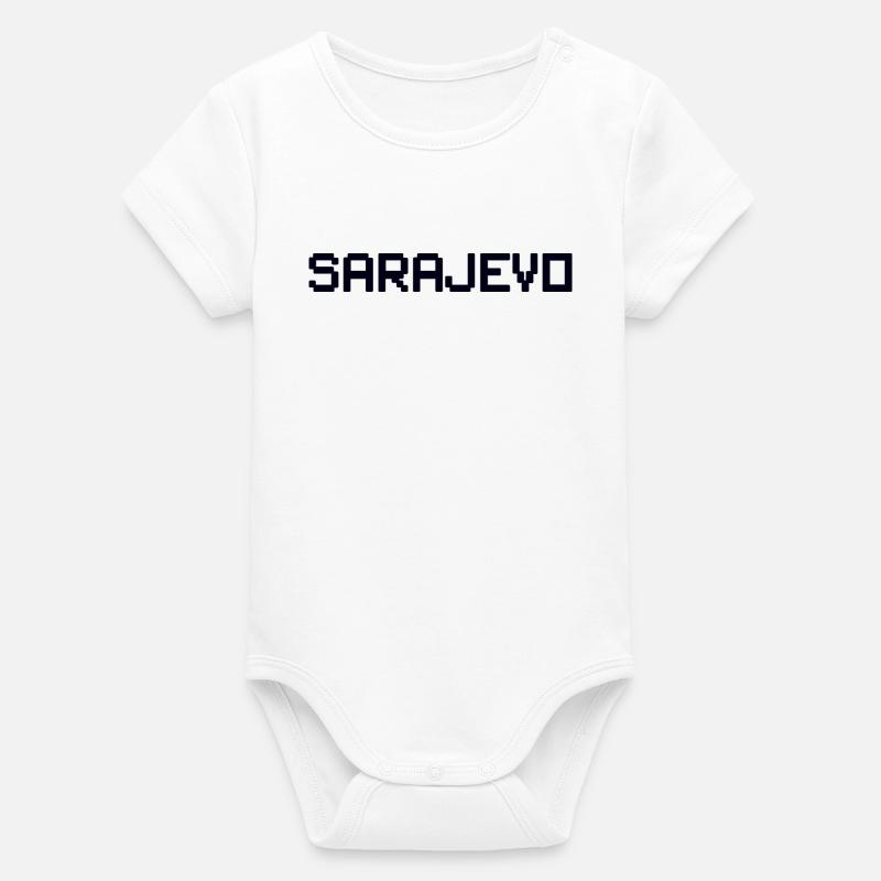 SARAJEVO Bosnien Bosnie - Body bébé manches courtes bio Stanley/Stella - blanc